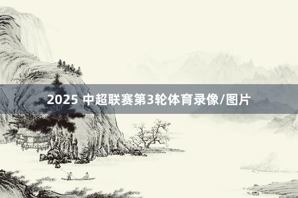 2025 中超联赛第3轮体育录像/图片