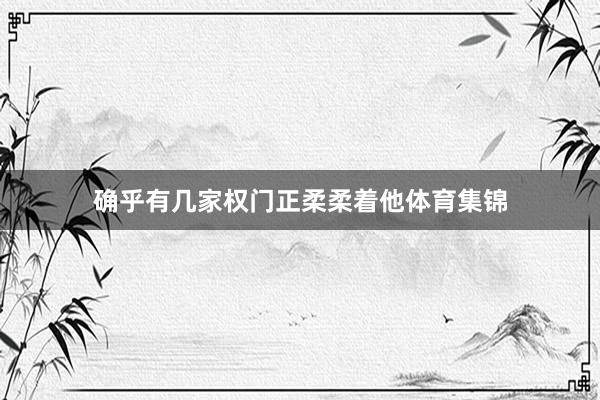 确乎有几家权门正柔柔着他体育集锦
