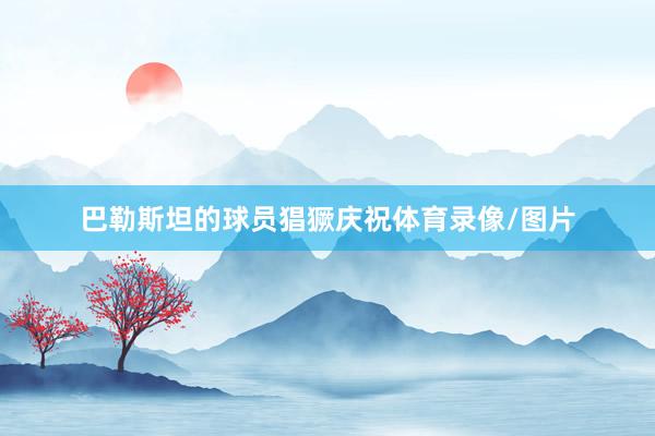 巴勒斯坦的球员猖獗庆祝体育录像/图片