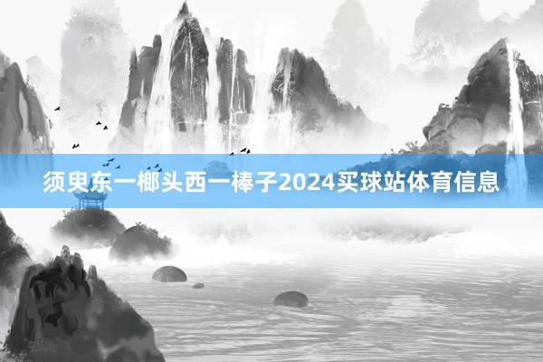 须臾东一榔头西一棒子2024买球站体育信息