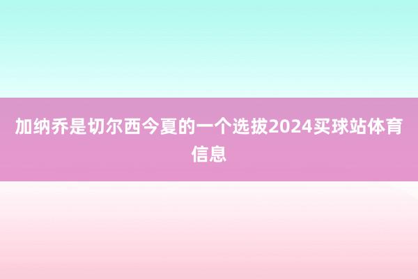 加纳乔是切尔西今夏的一个选拔2024买球站体育信息