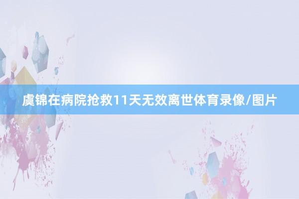 虞锦在病院抢救11天无效离世体育录像/图片