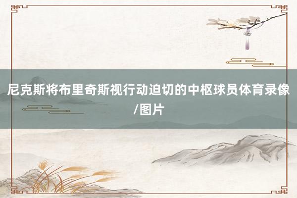 尼克斯将布里奇斯视行动迫切的中枢球员体育录像/图片