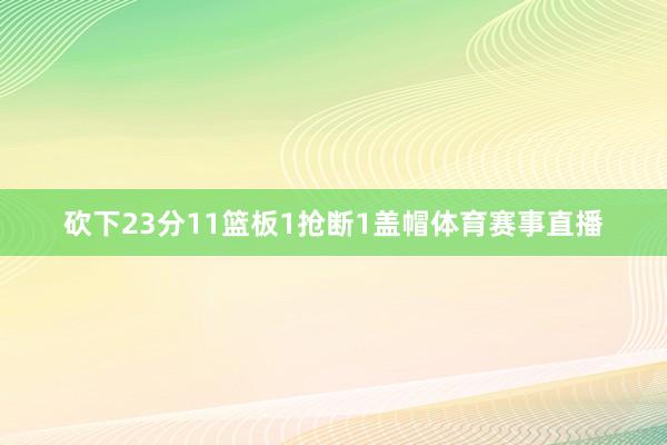 砍下23分11篮板1抢断1盖帽体育赛事直播