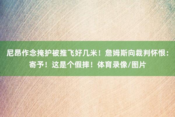 尼昂作念掩护被推飞好几米！詹姆斯向裁判怀恨：寄予！这是个假摔！体育录像/图片