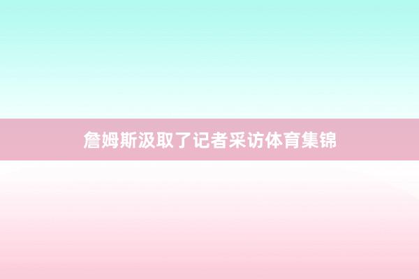 詹姆斯汲取了记者采访体育集锦