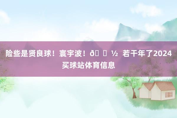 险些是贤良球！寰宇波！👽  若干年了2024买球站体育信息