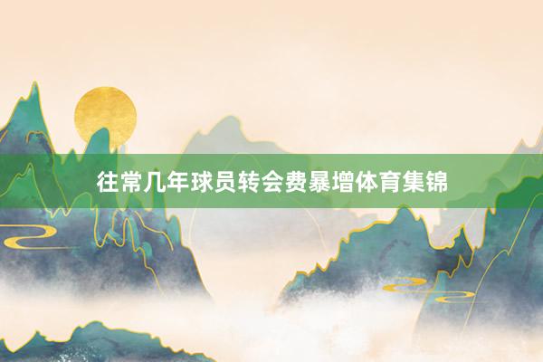 往常几年球员转会费暴增体育集锦