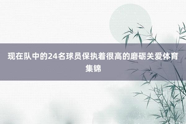 现在队中的24名球员保执着很高的磨砺关爱体育集锦