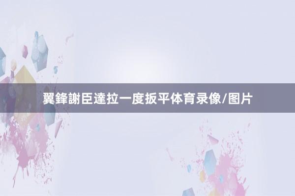 翼鋒謝臣達拉一度扳平体育录像/图片