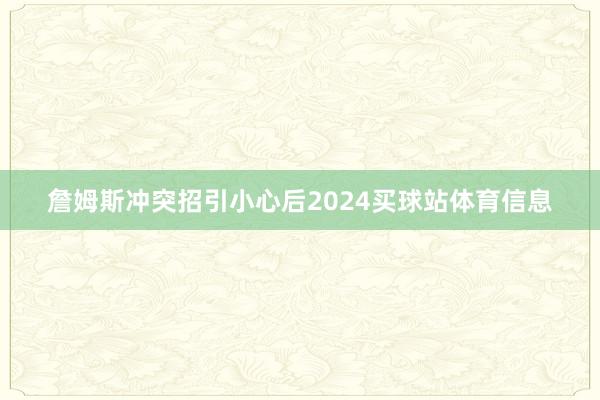 詹姆斯冲突招引小心后2024买球站体育信息